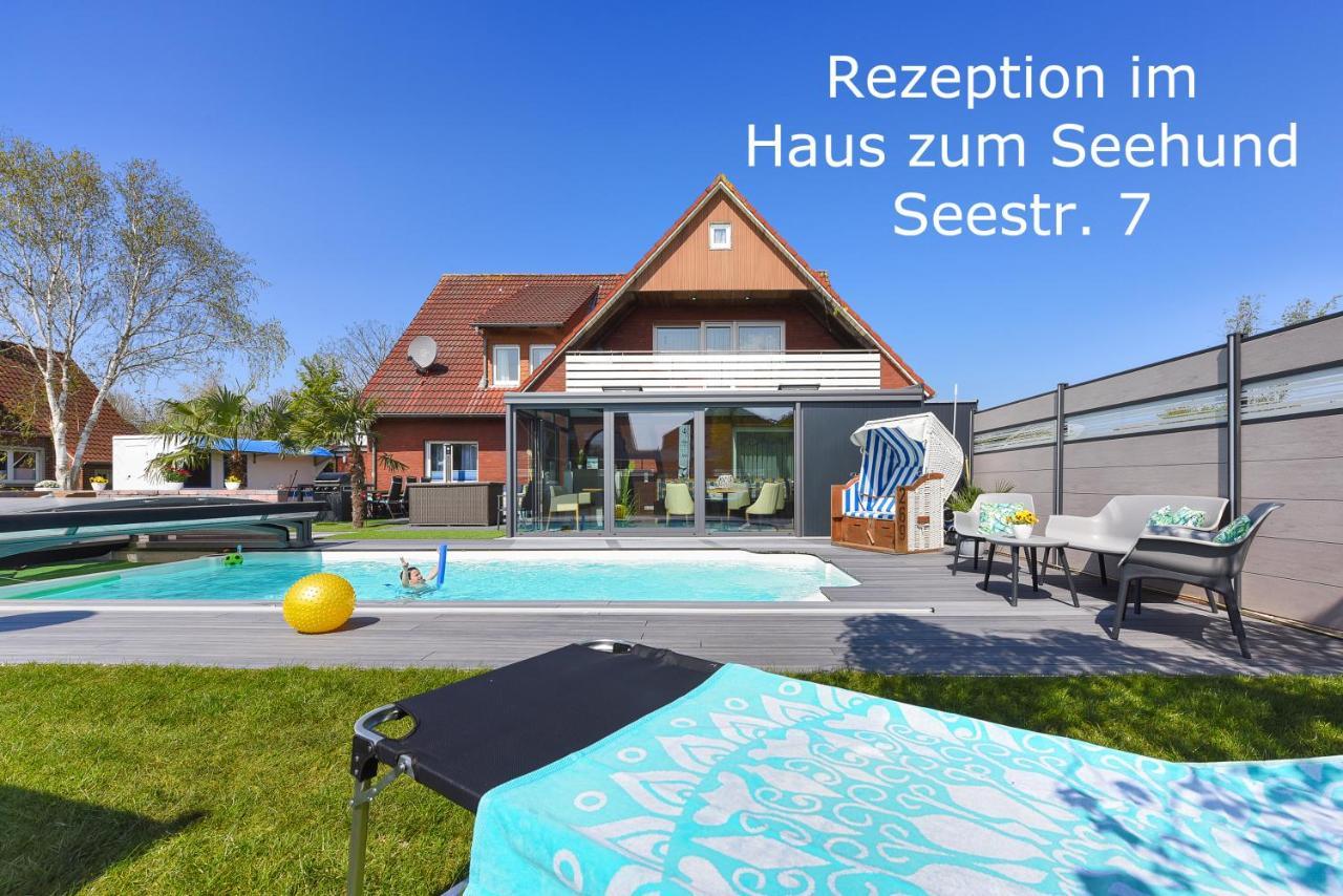 Ferienwohnung Haus Hafeneck Bensersiel Exterior foto